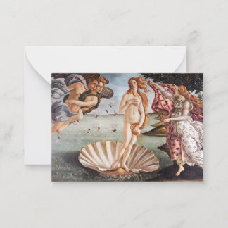 Cartão De Notas Sandro Botticelli - Nascimento de Vênus