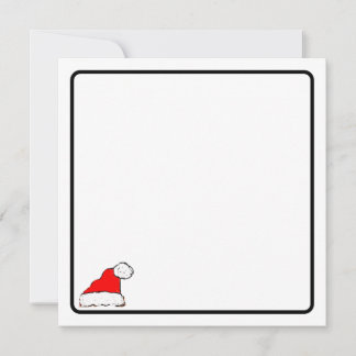 Cartão De Notas Santa hat note card