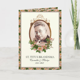 Cartão De Notas Santo Titus Brandsma Carmelite Santo Religioso