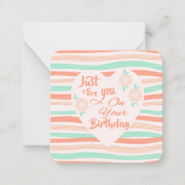 Cartão De Notas Saudações de aniversário!