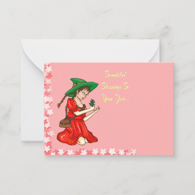 Cartão De Notas Saudações Pagãs da Primavera (Frente)