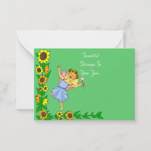 Cartão De Notas Saudações Pagãs de Verão (Frente)