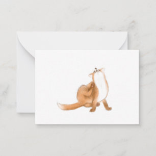 Cartão De Notas Scratching fox