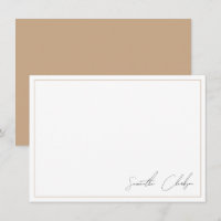 Script Manuscrito Simples de Borda de Tan de Boho 