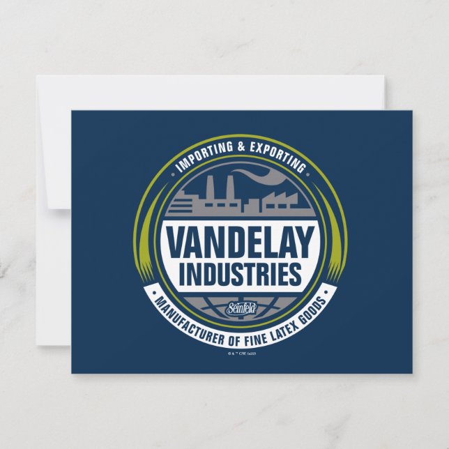 Cartão De Notas Seinfeld | Vandelay Industries Logo (Frente)