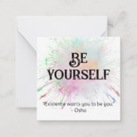*~* SEJA SEU AP62 Osho Love Self-Flat Note Card