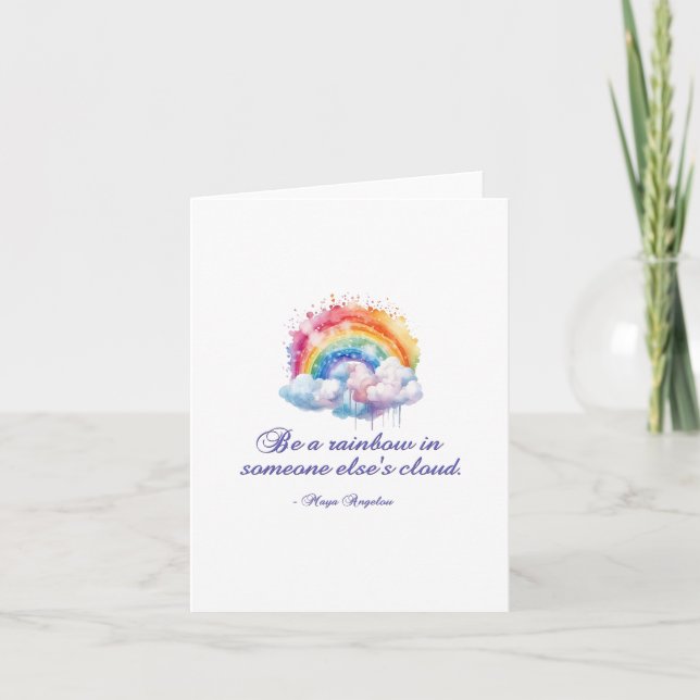Cartão De Notas Seja um arco-íris 2 (Frente)