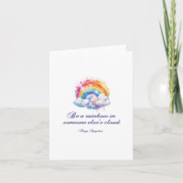 Cartão De Notas Seja um arco-íris 2