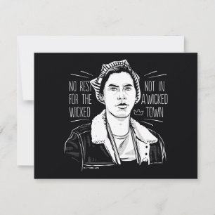 Cartão De Notas Sem Descanso Para Os Maus