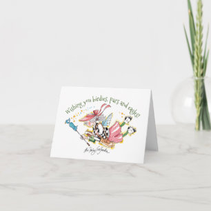 Cartão De Notas Senhoras Golfer Birthday e Fairy Golfthers desejar