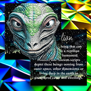 Cartão De Notas Serem Extraterrestres da Alienígena do Homem de Li