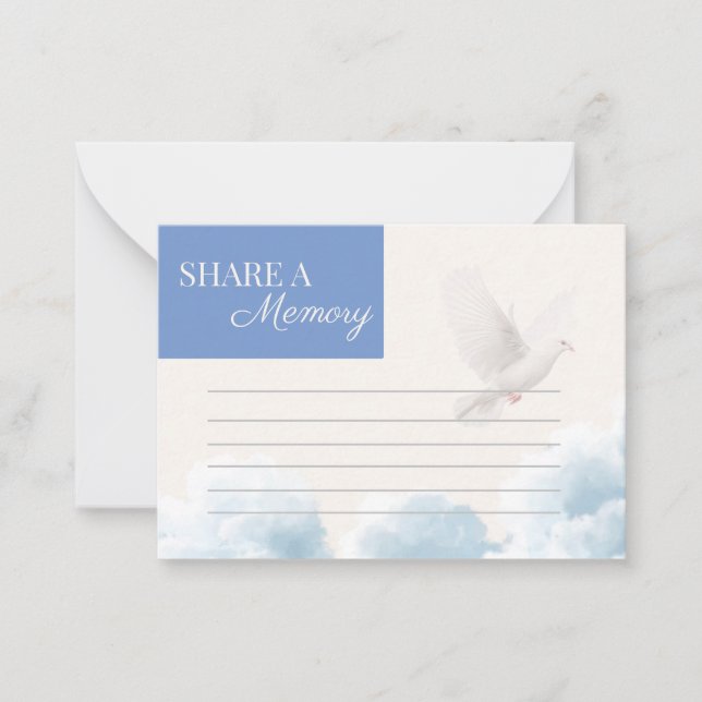 Cartão De Notas Share A Memory Card (Frente)