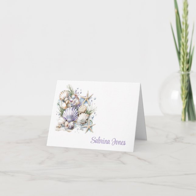 Cartão De Notas Shells (Frente)