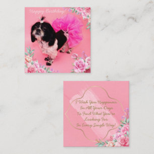 Cartão De Notas Shih Tzu Birthday