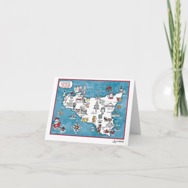 Cartão De Notas Sicilia Notecard 1 (Frente)