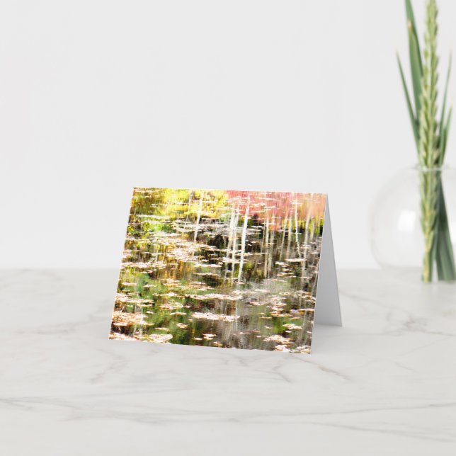 Cartão De Notas Side Bog em Walden Pond (Frente)