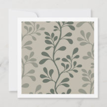 Silhueta Verde Minimalista Botânica de Paisley Wal