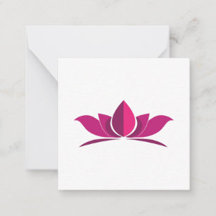 Cartão De Notas Símbolo de Meditação de Energia Yoga Lotus Ideia d