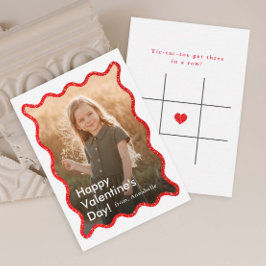 Cartão De Notas Simple Modern Kids Photo Classroom Valentine's