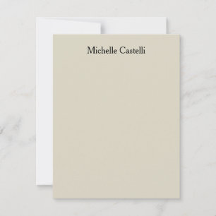 Cartão De Notas Simples clássico exclusivo profissional