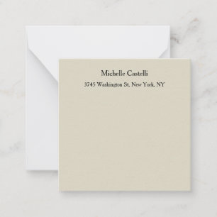 Cartão De Notas Simples clássico exclusivo profissional