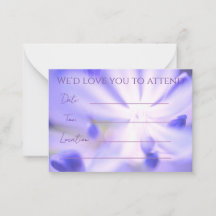 Simples Elegante Invite Violeta
