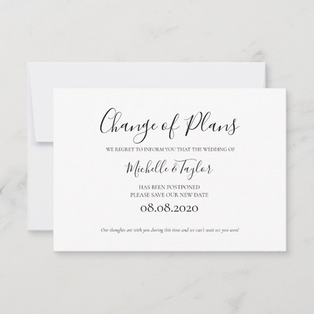 Cartão De Notas Simples Elegante - Minimalista - Alterar a Placa d (Frente)