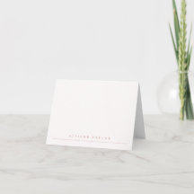 Simples Elegante Rosa Poeirento Nome Personalizado