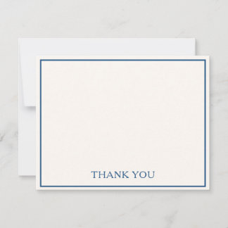 Cartão De Notas Simples Moderno Minimalista Chic Azul Marinho Obri