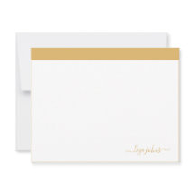 Simples Moderno Script Profissional Dourado