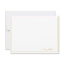 Simples Moderno Script Profissional Dourado
