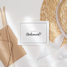 Cartão De Notas Simples Quadro Minimalista Você Será Minha Porta-V