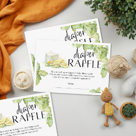 Cartão De Notas Sip and See Diaper Raffle Card