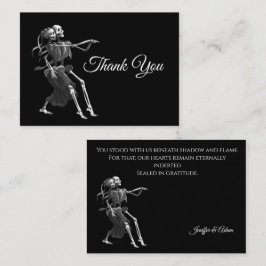 Cartão De Notas Skeleton Gothic AlternativeHalloween wedding