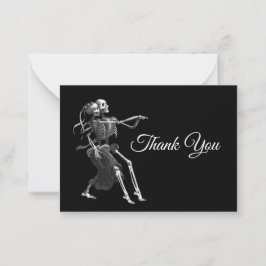 Cartão De Notas Skeleton Gothic AlternativeHalloween wedding