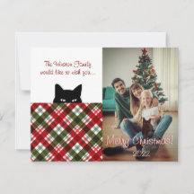 Sneaky Cat Royal Stewart Tartan Xadrez Natal