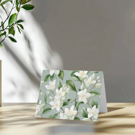 Cartão De Notas Soft Jasmine Floral Elegance