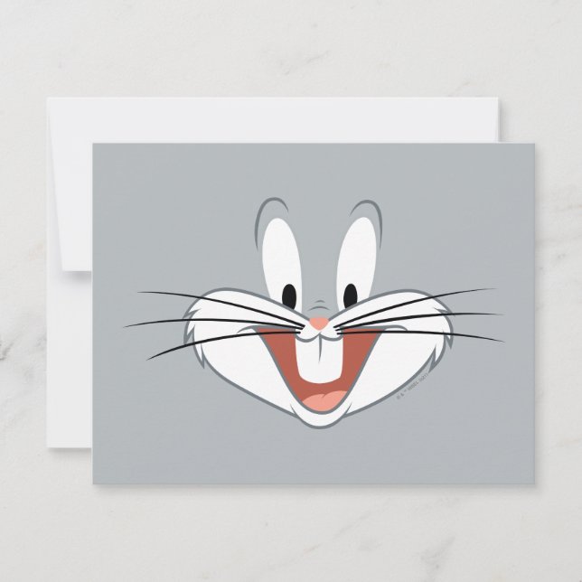 CARTÃO DE NOTAS SORRISO DO BUGS BUNNY™ (Frente)