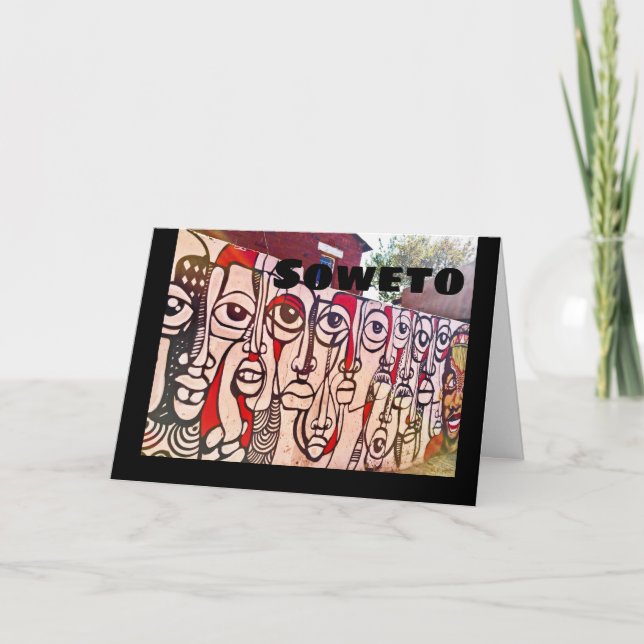 Cartão De Notas Soweto Mural, South Africa (Frente)