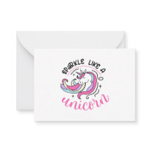 Sparkle Como Uma Placa De Nota Simples Unicorn