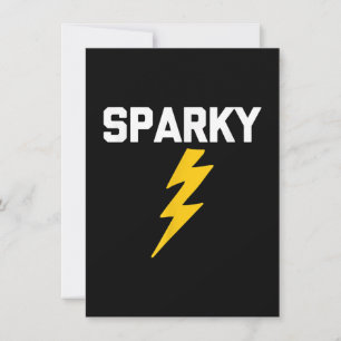 Cartão De Notas Sparky  Dito Divertido Sarcástico Novidade Eletric