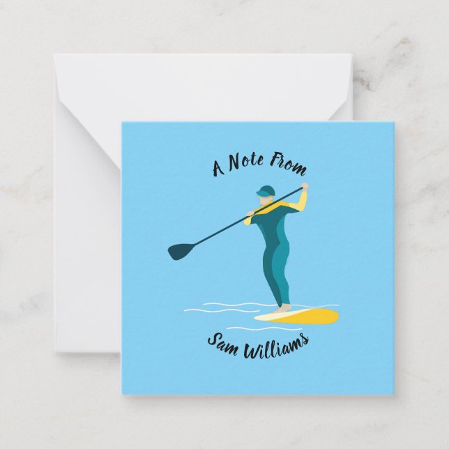 Cartão De Notas Stand-up Paddleboard (Frente)