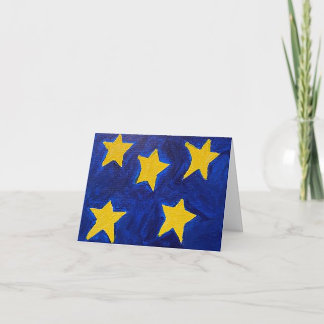Cartão De Notas Starry Starry Cinco (Frente)
