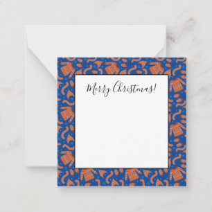 Cartão De Notas Suéter de Natal Feio Brancos