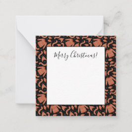 Cartão De Notas Suéter feio de Natal Cachecol de Chapéu Vermelho B