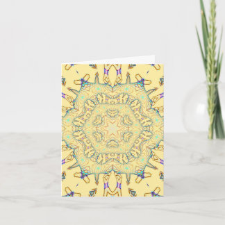 Cartão De Notas Sunny Pattern in Gentle Yellow
