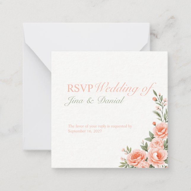 Cartão De Notas Sunset Bloom (Frente)