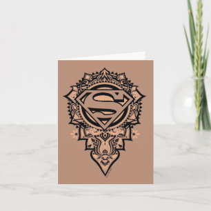 Cartão De Notas Supergirl Mandala Graphic