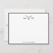 Tacos de golfe e Ball Black Border