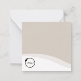 Cartão De Notas Tan de logotipo personalizado